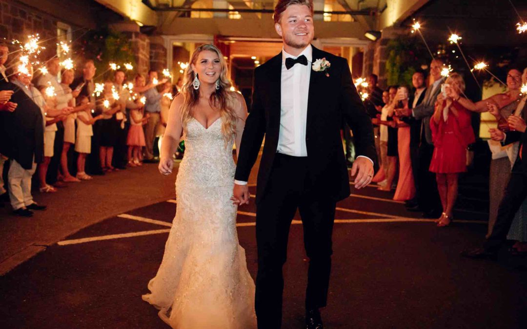 Megan Landmark Wed to Swedish Ice Hockey Defenseman Anton Cederholm at Oregon Golf Club